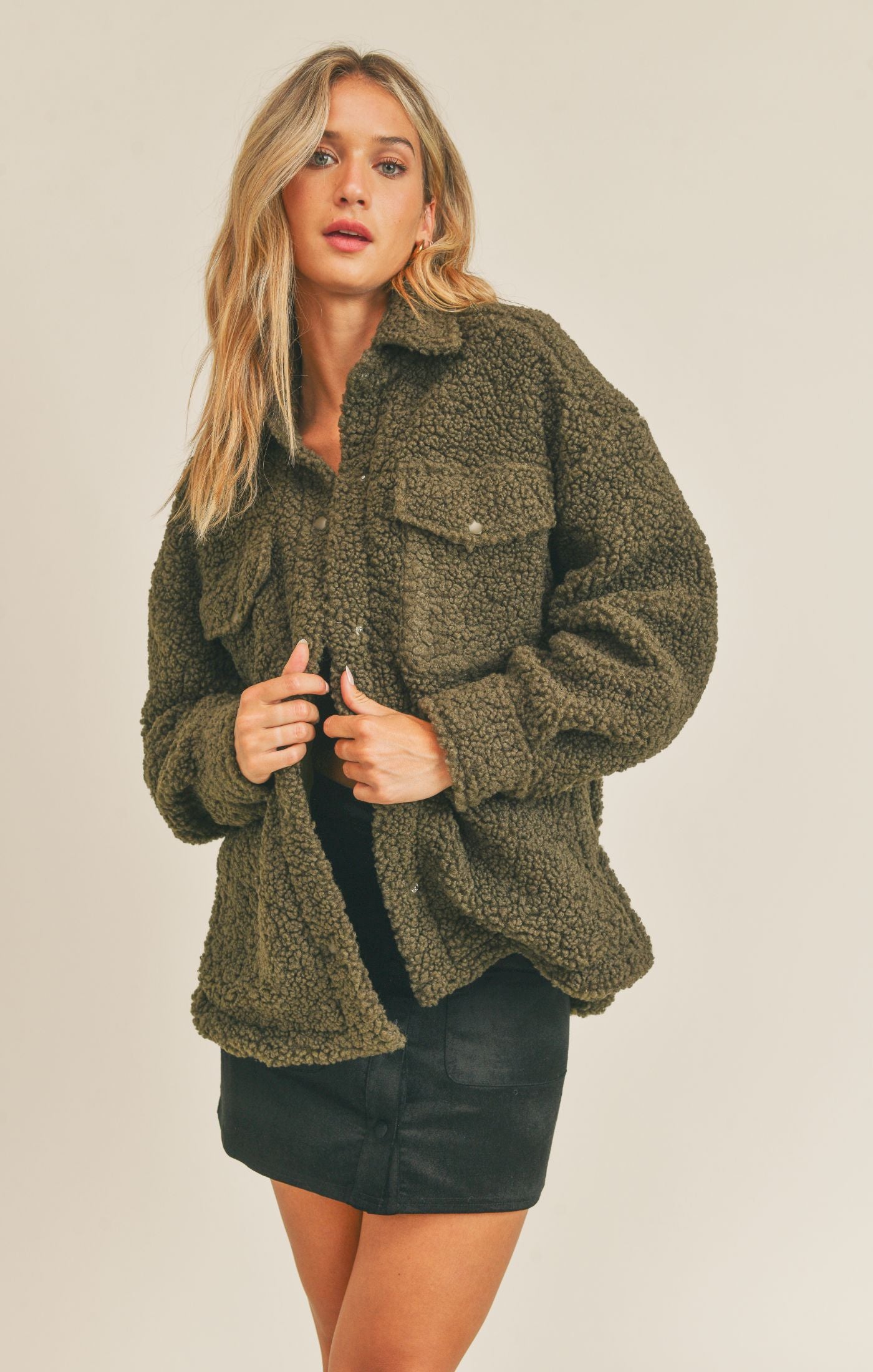 Teddy Jacket Olive