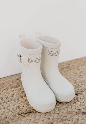 Forever French Rain Boot - CLOUD WHITE
