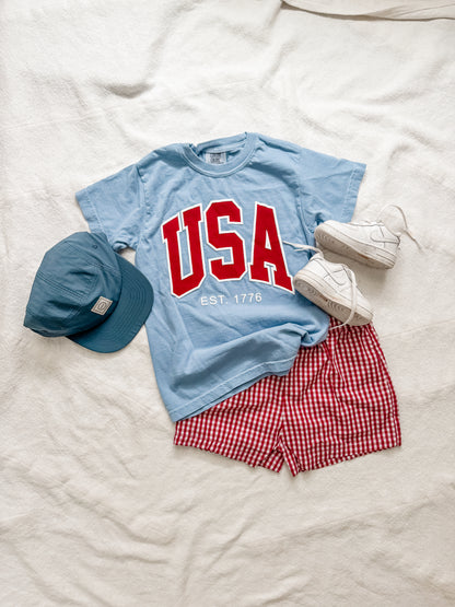 USA 1776 blue tee