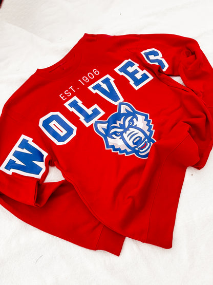 WOLVES mascot sweatshirt
