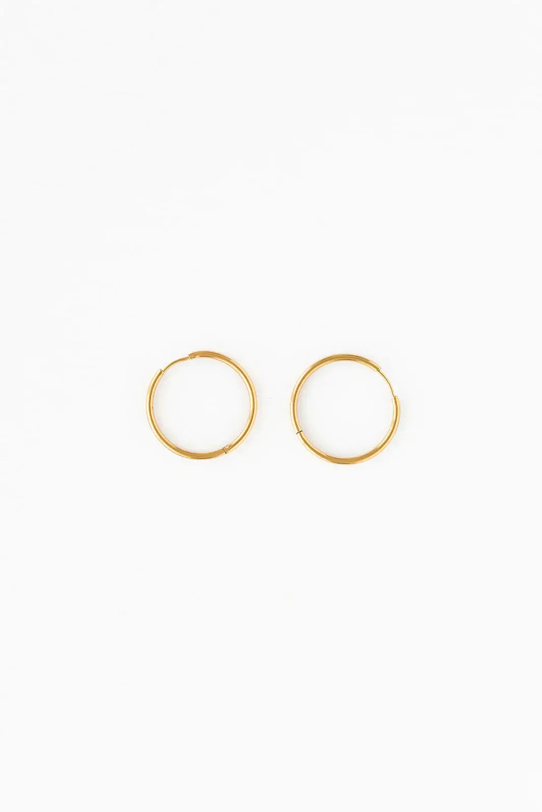 Endless Hoop Thin Gold Earrings - Hypoallergenic, Girl Gift