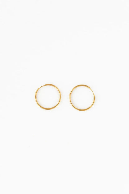 Endless Hoop Thin Gold Earrings - Hypoallergenic, Girl Gift