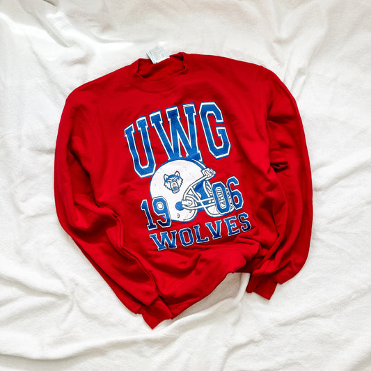 UWG FOOTBALL red sweatshirt