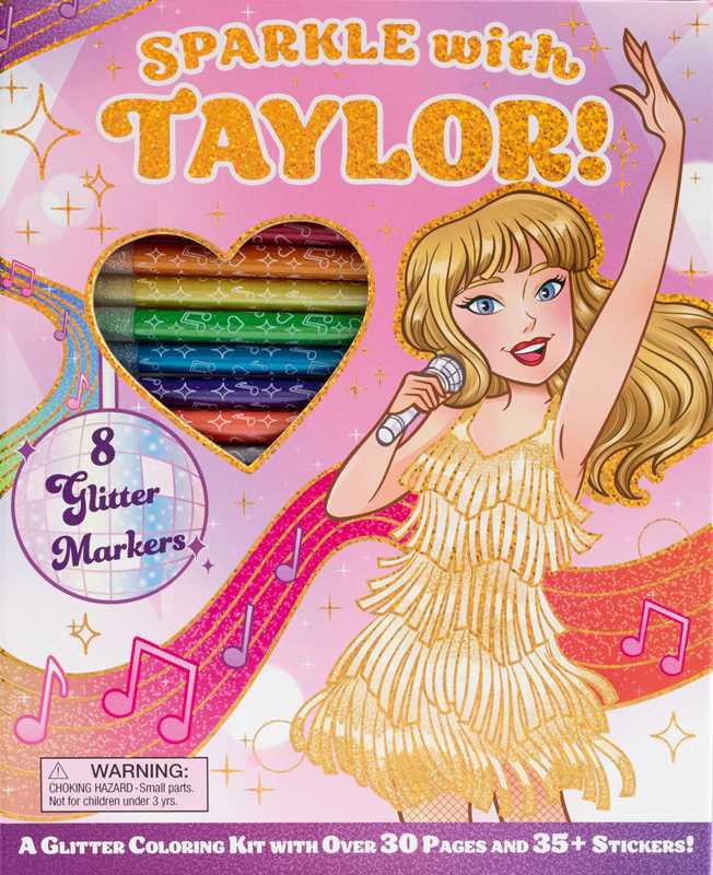 Sparkle with Taylor! A Glitter Coloring Kit by Editors of Silver Dolphin Books