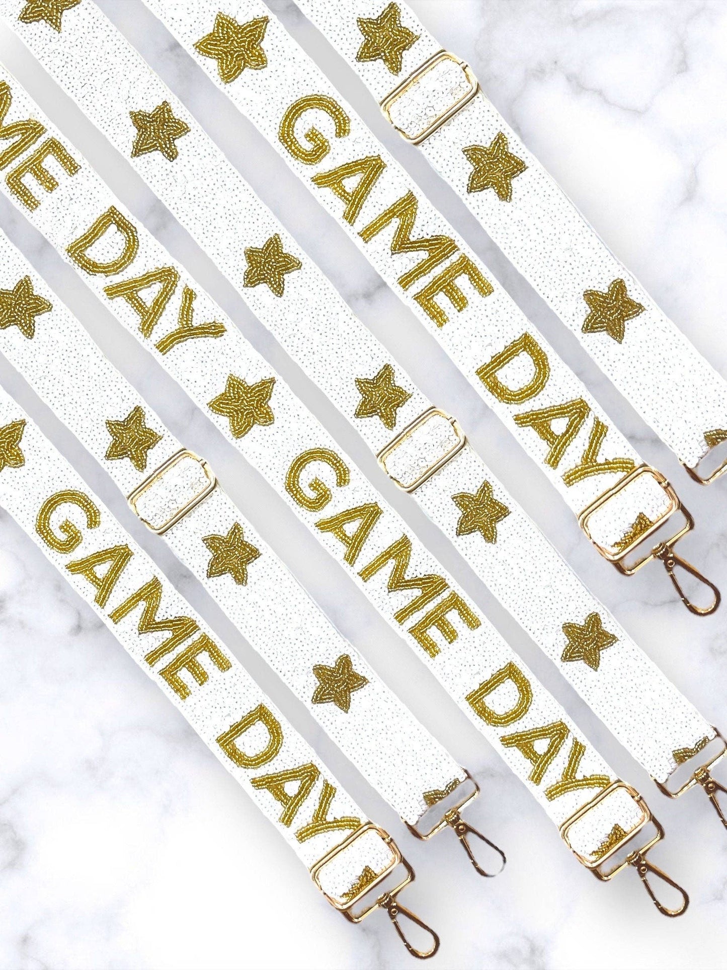 Adjustable Beaded Strap |Perfect for Stadium Bags Concert -Game Day Crossbody Sports Team STRAP ONLY