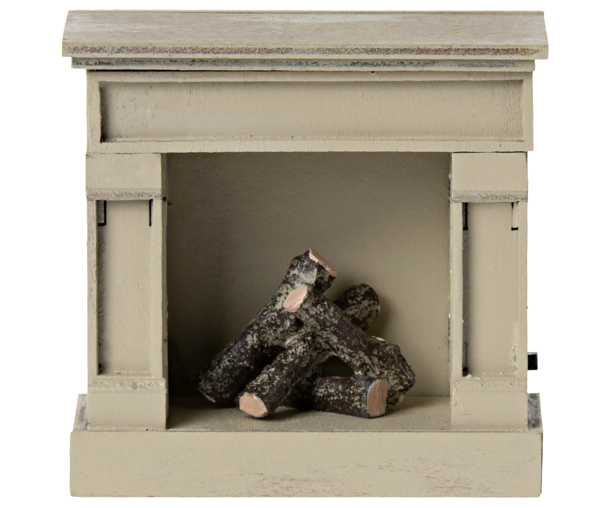 Fireplace, Mouse- Off White