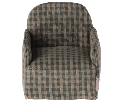 Chair, Mouse- Green checker