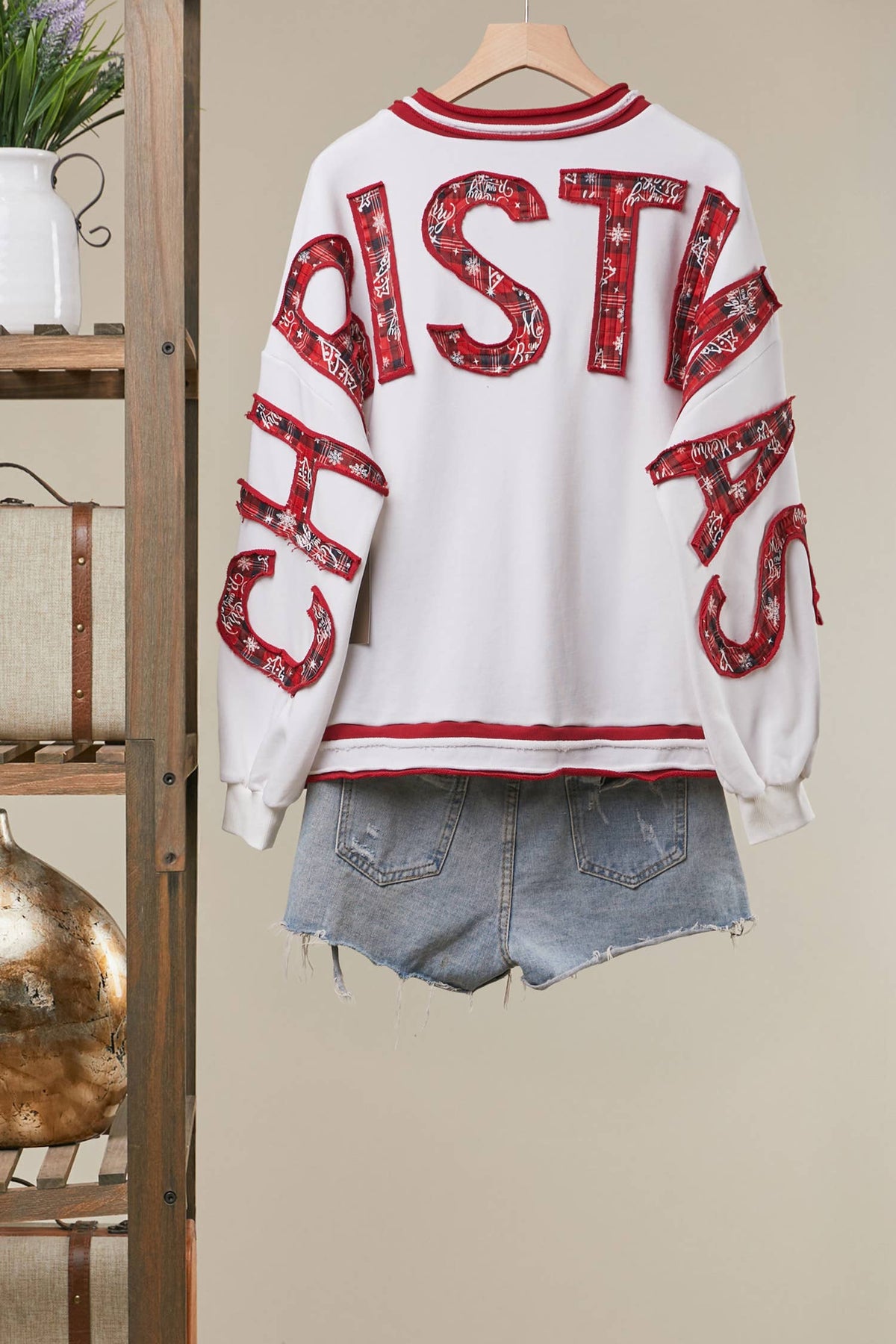 Holiday Merry Christmas Letter Sweatshirt