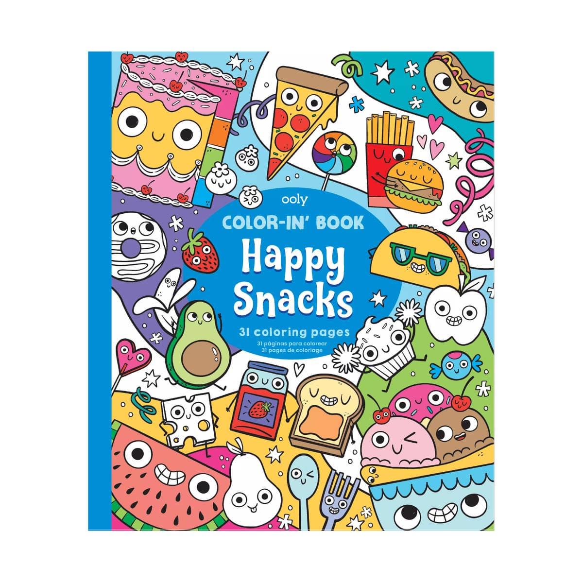 118-306 - Color-in' Book: Happy Snacks Coloring Book