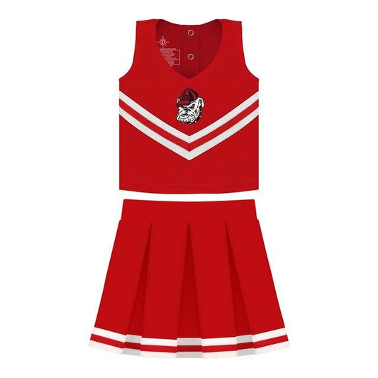 Georgia Bulldogs 3-Piece Girls Cheer Dress