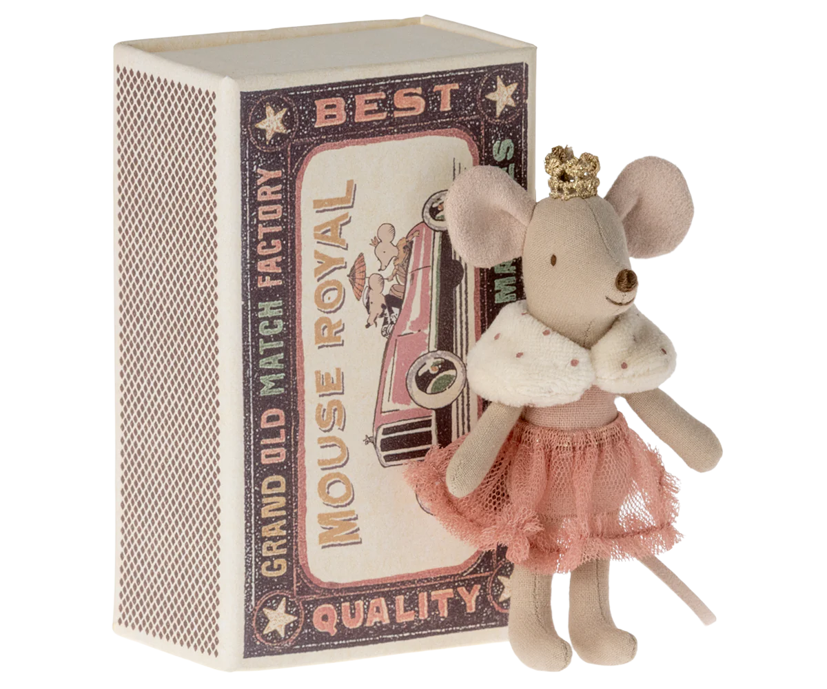 Princess mouse, little sister in matchbox