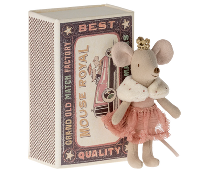 Princess mouse, little sister in matchbox