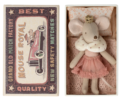 Princess mouse, little sister in matchbox