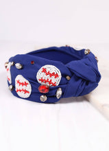 Load image into Gallery viewer, First Base Baseball Headband NAVY