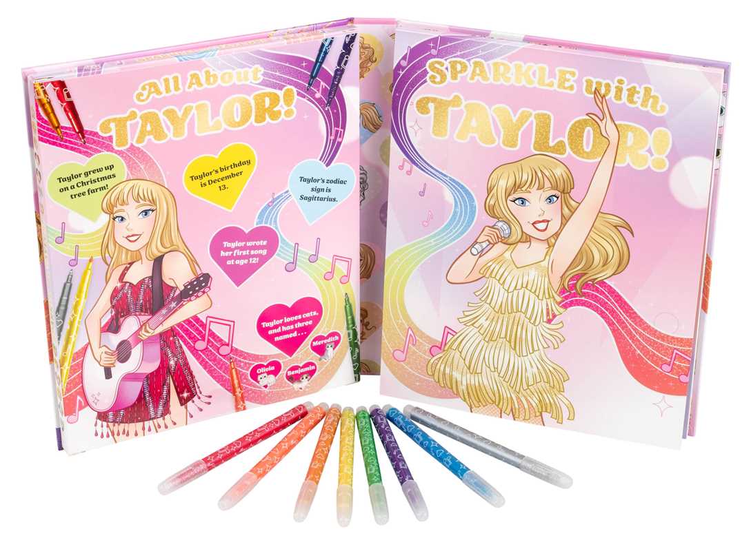 Sparkle with Taylor! A Glitter Coloring Kit by Editors of Silver Dolphin Books