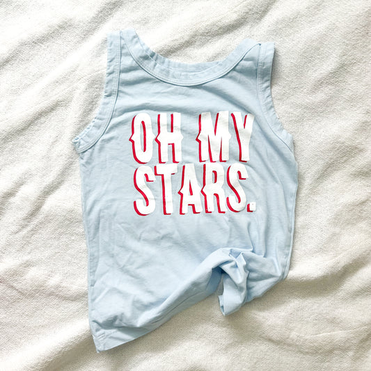 OH MY STARS baby blue tank