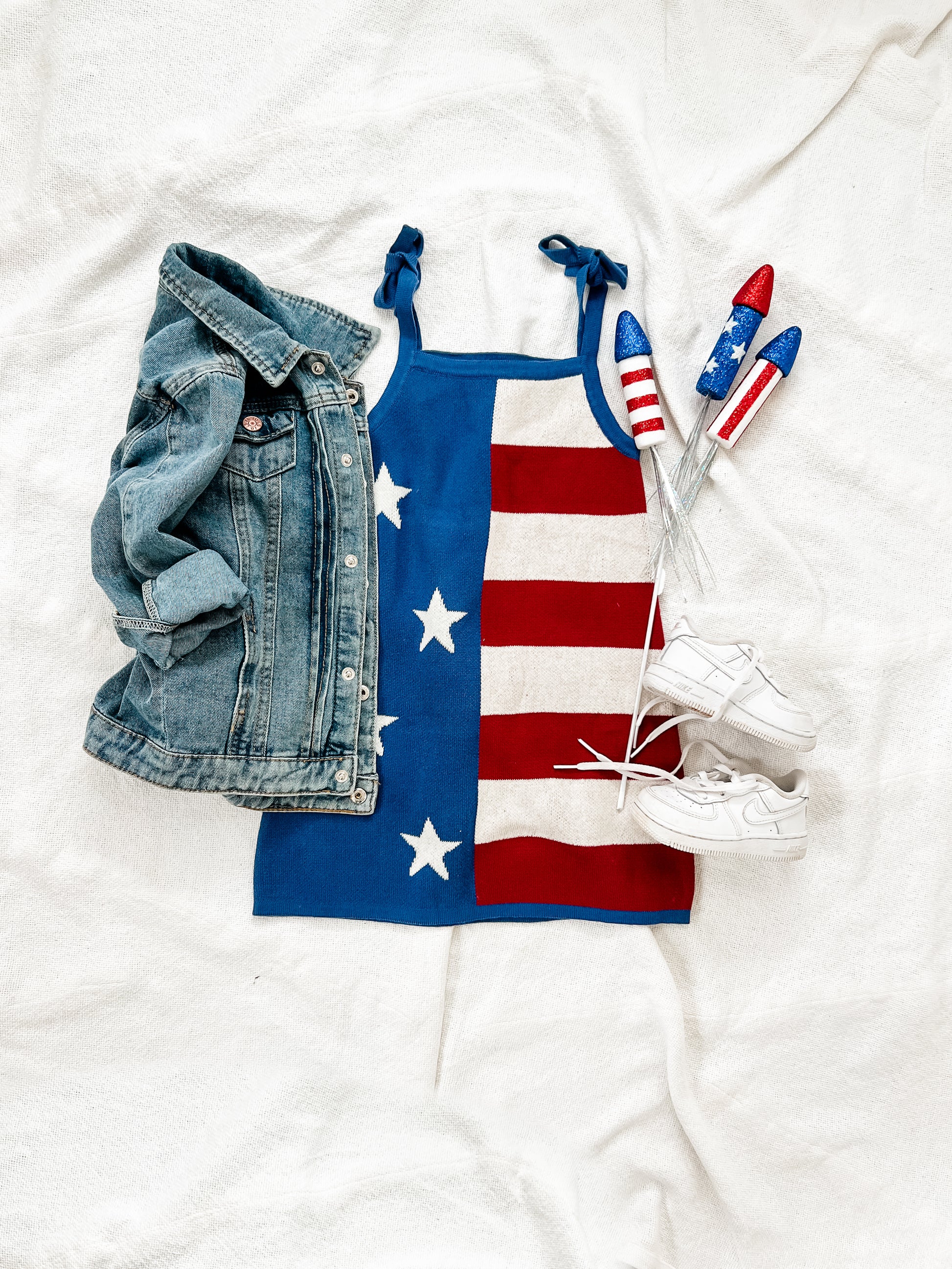 american flag denim dress Expressions Vintage Denim Dress American Flag Patch Cotton Size 8