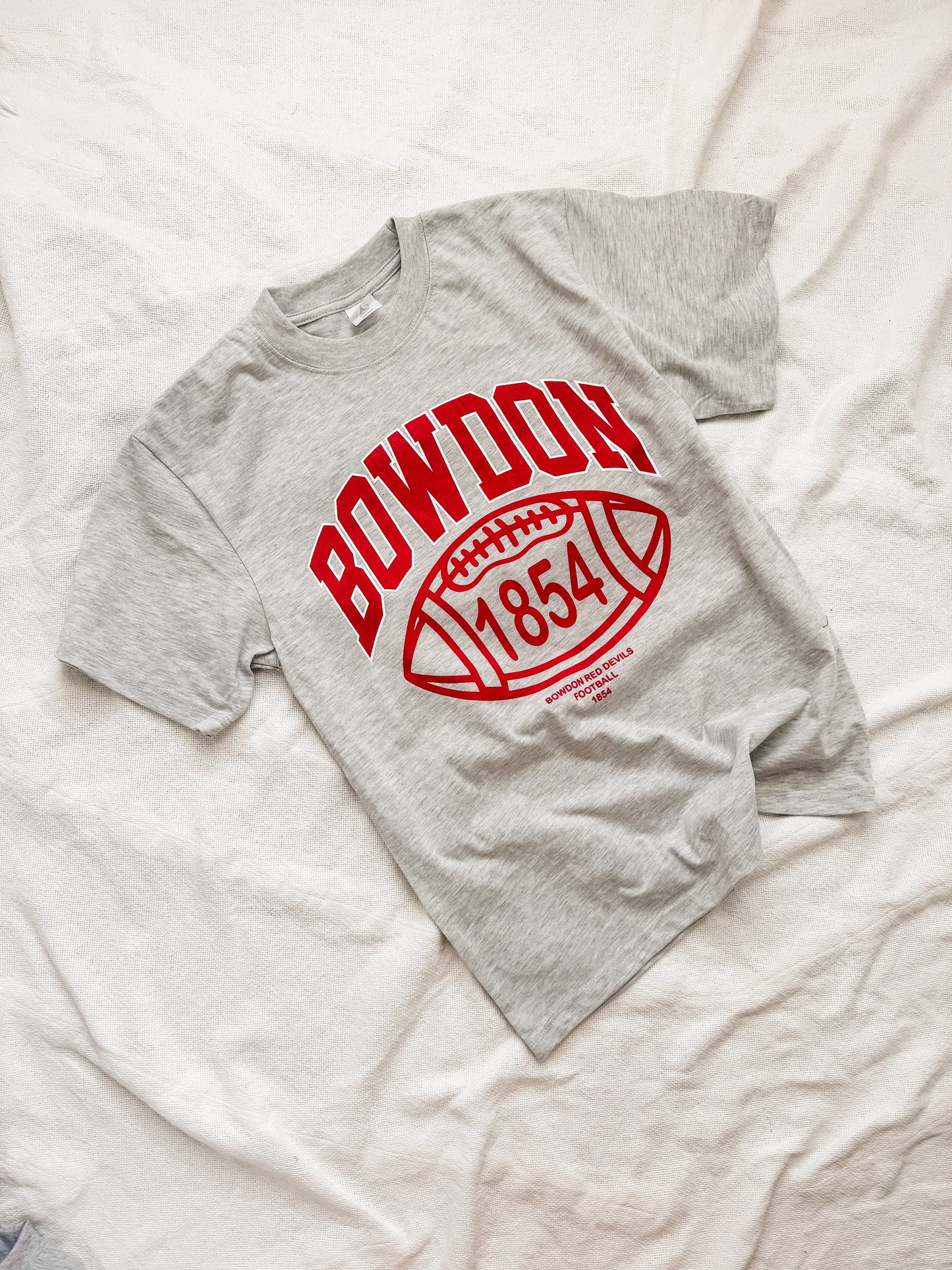 Bowdon Gray Football Tee