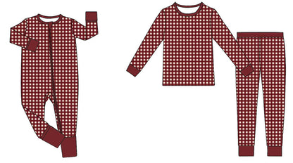CHRISTMAS PLAID bamboo pajamas (PREORDER)