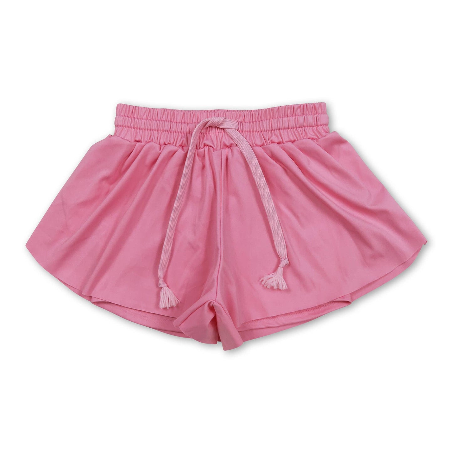 Purple kids girls activewear summer yoga shorts