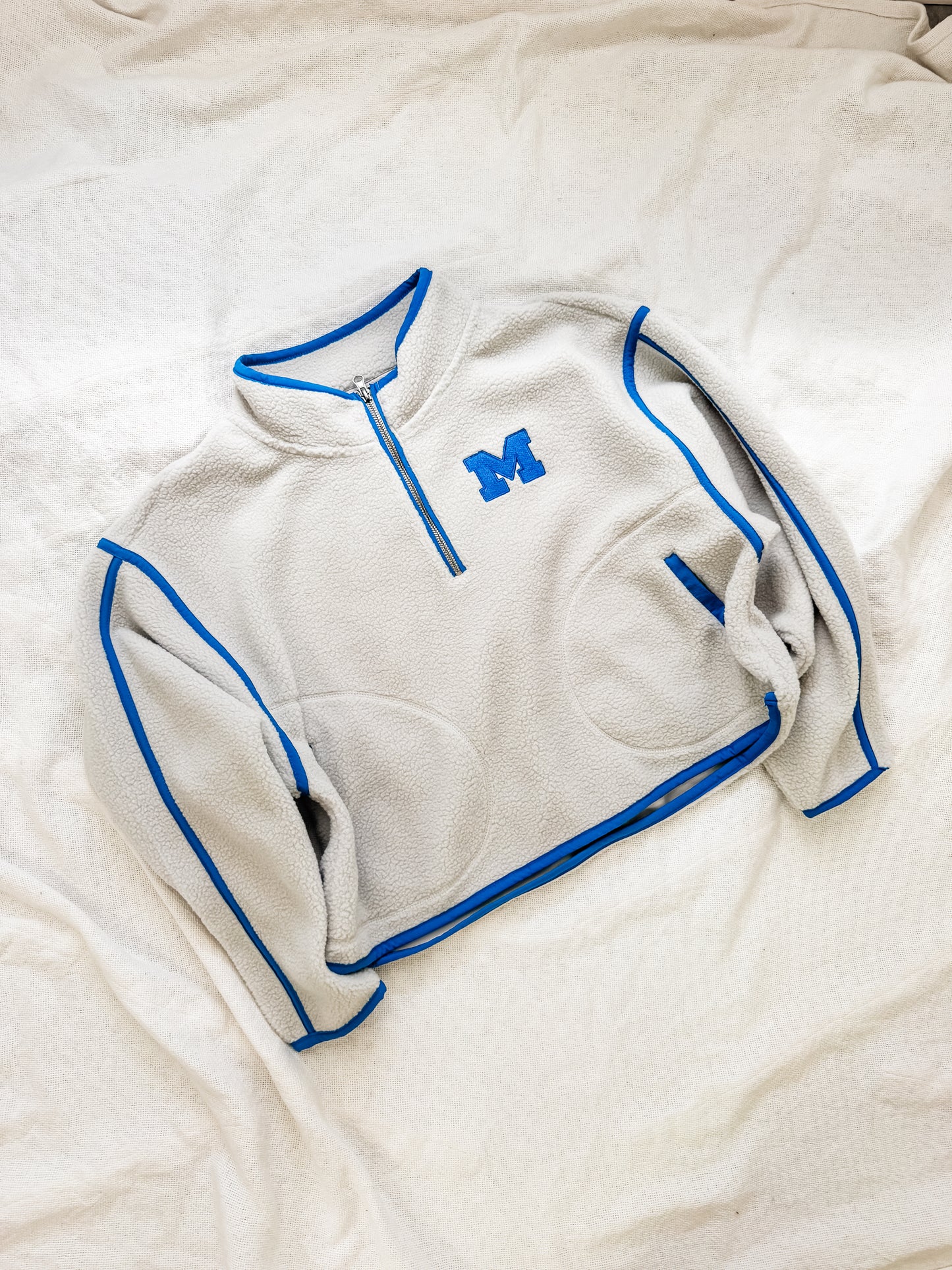 MODEL Quarter Zip Sherpa