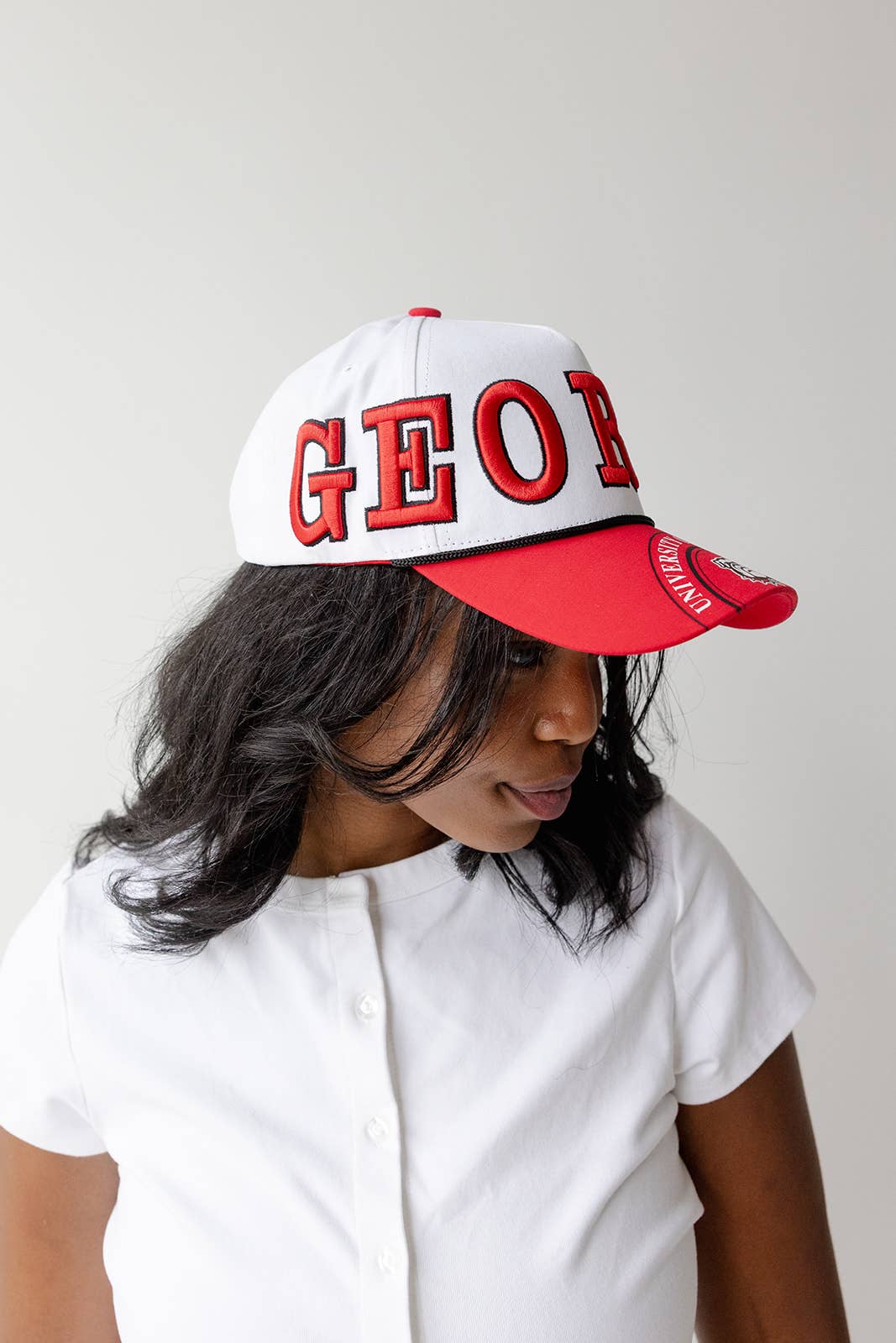 Georgia Phipps Split Hat 5 Panel Canvas Baseball Hat