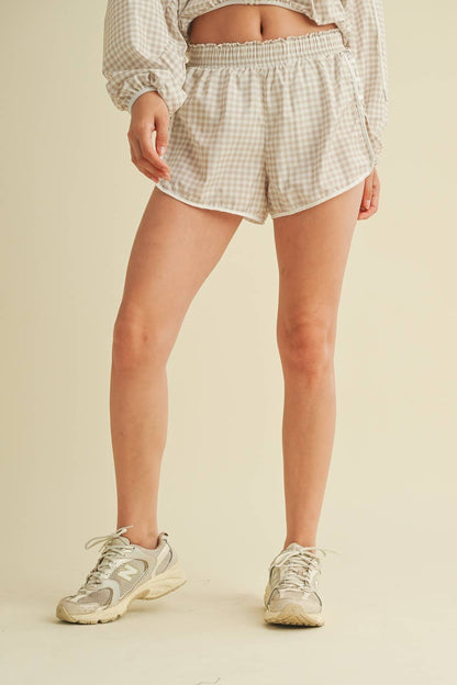 Gingham Print On Point Shorts