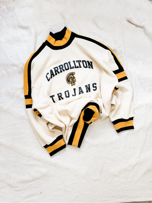TROJAN COLORBLOCK TURTLENECK PULLOVER
