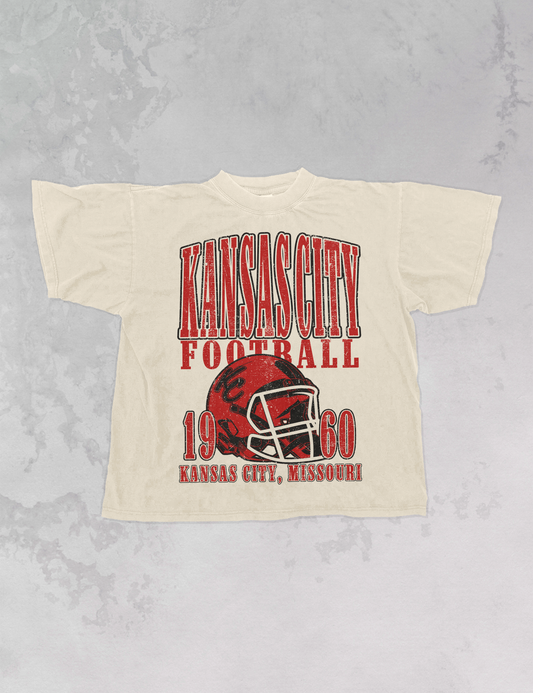 90's Vintage Kansas City Football Oversized TShirt