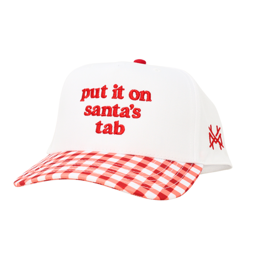Put it on Santa's Tab Christmas 2025 Trucker Hat