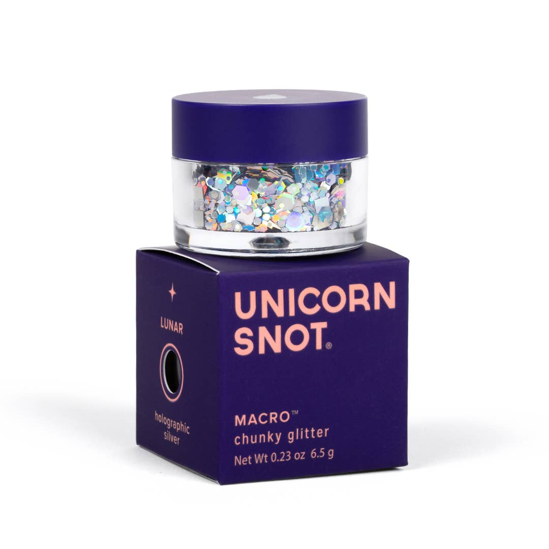 Macro Glitter – Chunky Loose Glitter – Silver (Lunar)