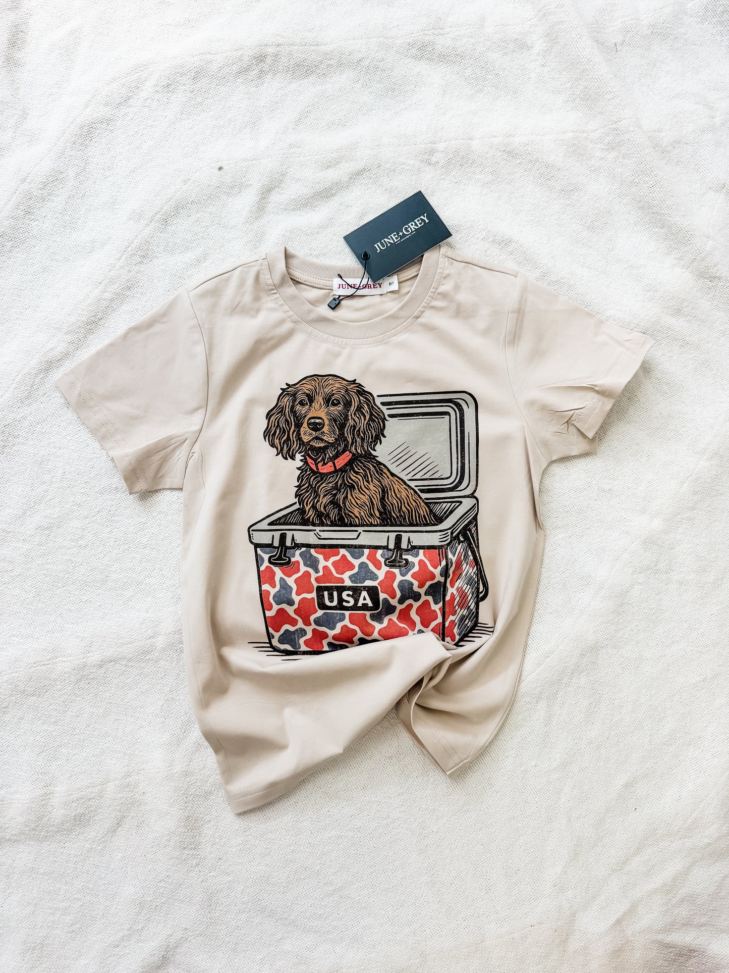 USA dog tee