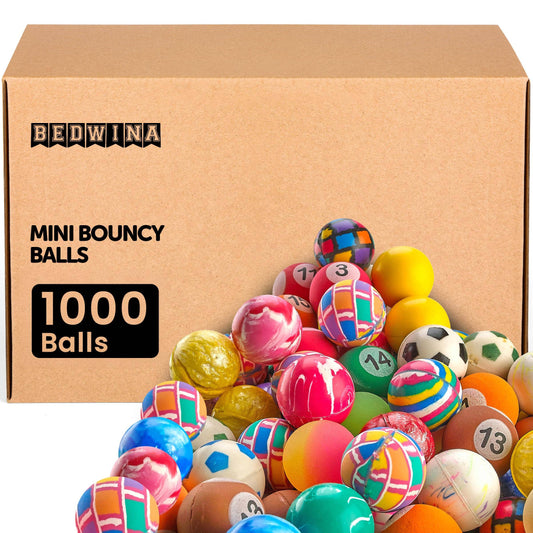 Bedwina 1" High Bounce Balls Assorted Colors Pack of 1000