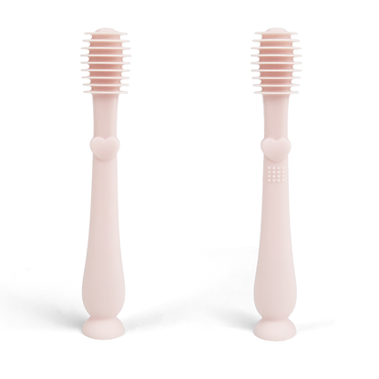 Baby Finger Toothbrush & Tongue Cleaner Oral Set 3m+ (Blush)