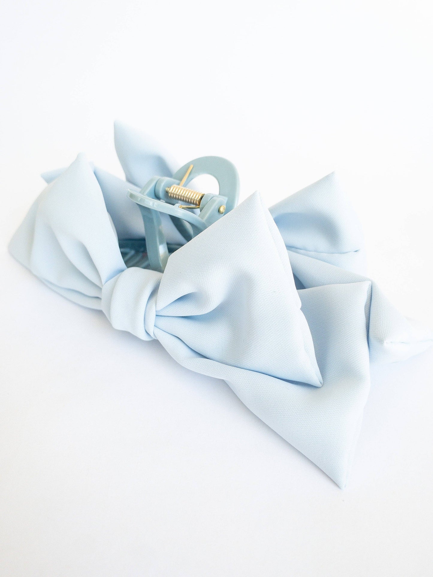 Mia Bow Hair Claw Clip in Sky