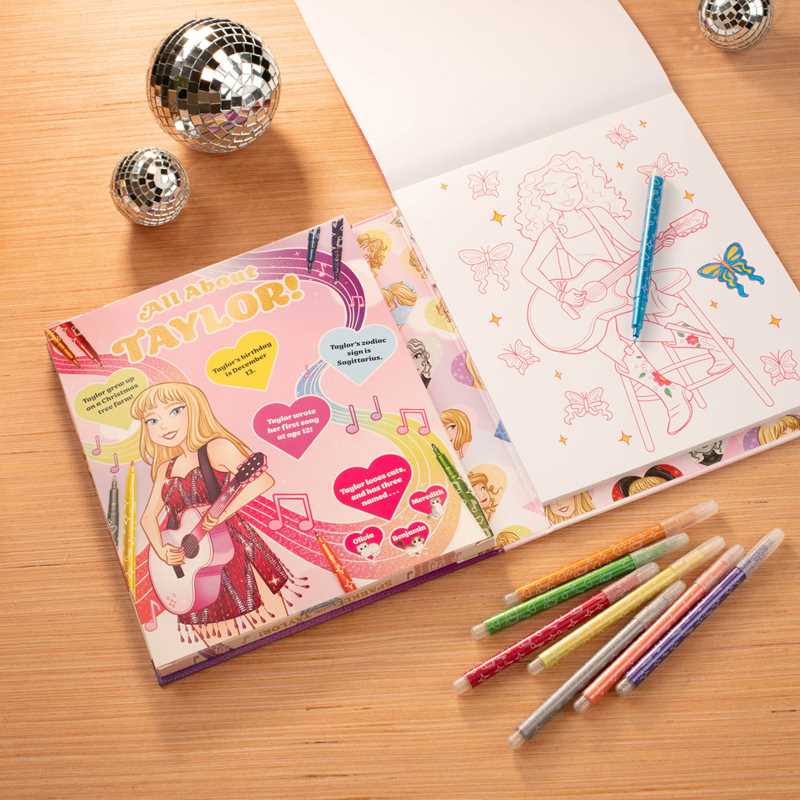 Sparkle with Taylor! A Glitter Coloring Kit by Editors of Silver Dolphin Books