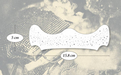 Silver Glitter Freckles Makeup Patches: 6