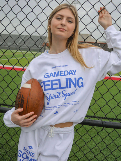 GAMEDAY FEELING BLUE SWEATSHIRT