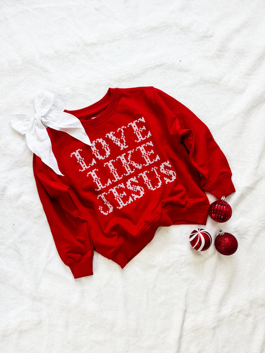 LOVE LIKE JESUS Christmas Sweatshirt