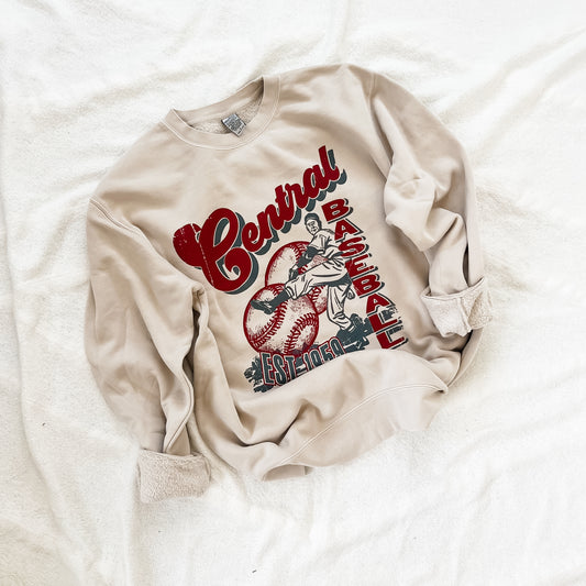 CENTRAL baseball sweatshirt