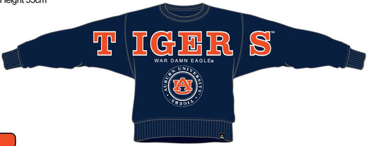 Auburn Philly Split Lantern Sleeve Crew