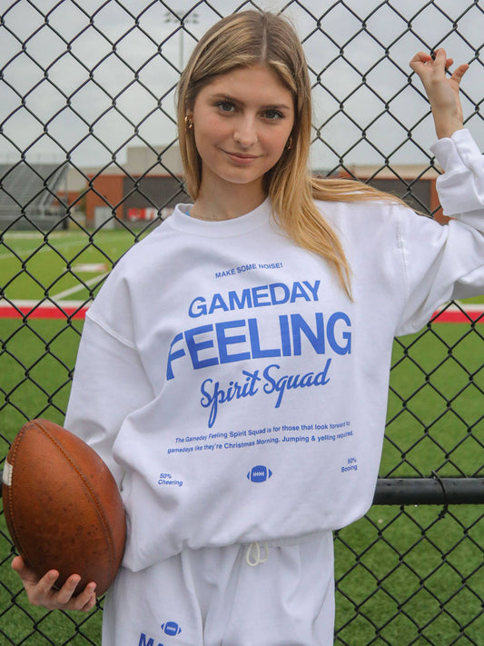 GAMEDAY FEELING BLUE SWEATSHIRT