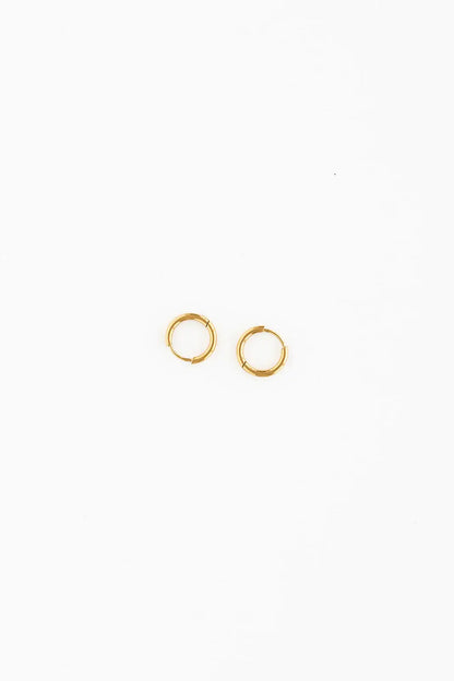Endless Hoop Thin Gold Earrings - Hypoallergenic, Girl Gift