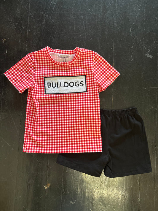 Bulldogs Boys Smocked Set