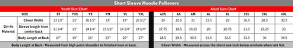 CENTRAL short sleeve athletic hoodie