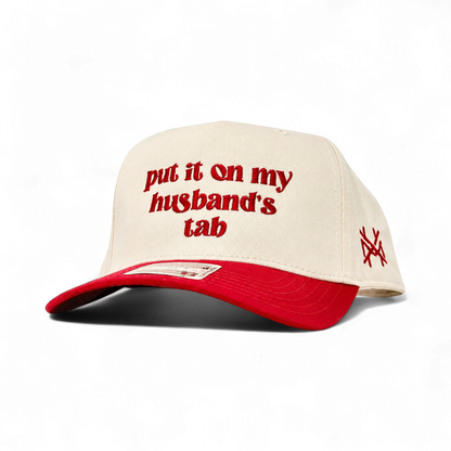 Put it on my Husband's Tab Trucker Hat