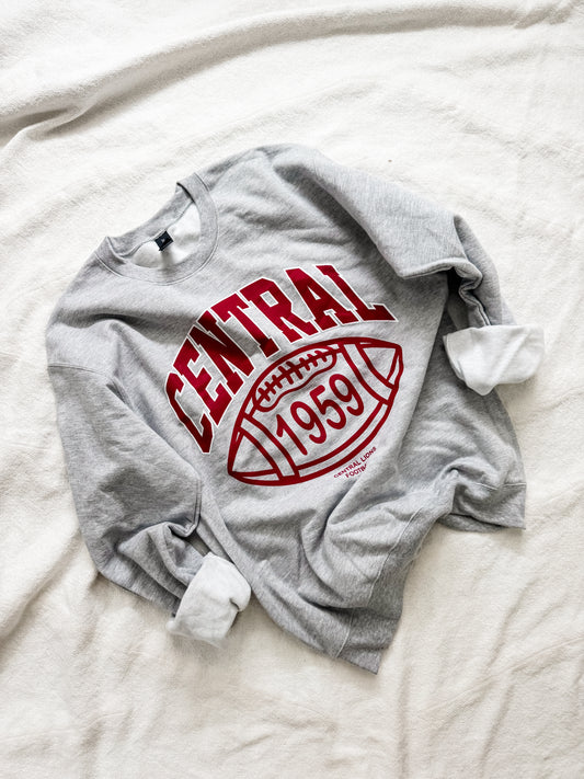 CENTRAL Gray Football Sweatshirt