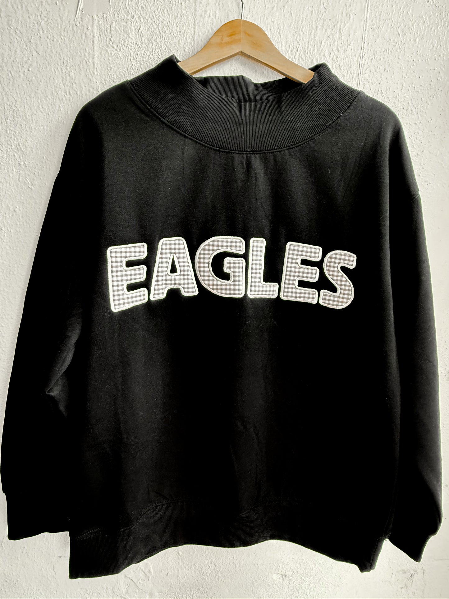 EAGLES Gingham Mockneck