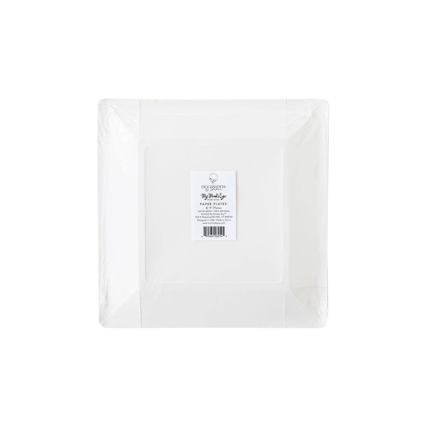 BTS940 -  Occasions By Shakira - Back To School Notebook Paper Plate