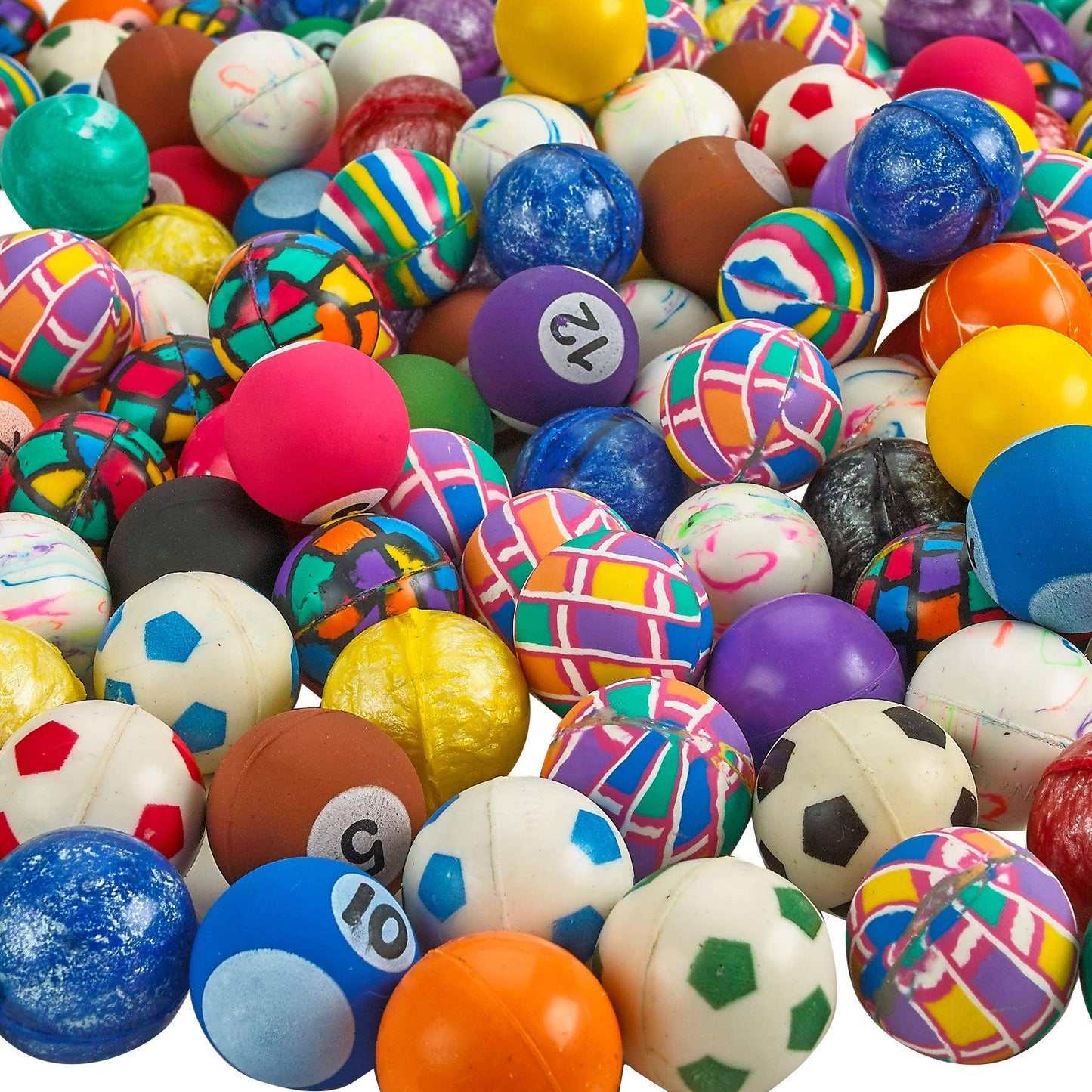 Bedwina 1" High Bounce Balls Assorted Colors Pack of 1000